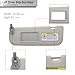 CRAZYPARTS Driver Left & Passenger Right Side Sun Visor Compatible with Hyundai Elantra 2011-2015 Hyundai Veloster 2006-2016 Replacement OEM Number 852103X000TX Colour Gray