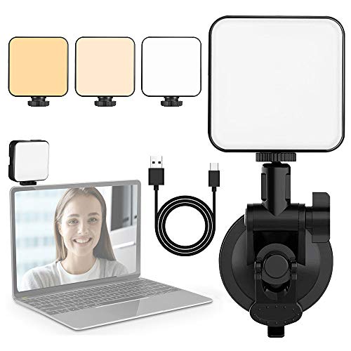 Video Conference Lighting Kit Led Video Light for Remote Working, Lighting for Video Conferencing, Zoom Calls, Broadcast, Live Streamingï¼ŒAdjustable Video Light with Suction Cup 2020 Newest Upgrade