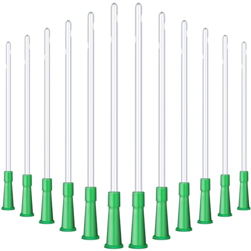Image of Nuanchu PVC Replacement Tubings Supplies Tubes Kit Clear Replacements Hose with Flexible Rounded End for Smooth Insert(12 FR,120 Pieces)