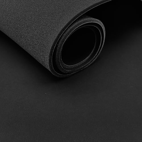 TRAMATESSILE Tissu en cuir synthétique auto couplé en mousse – antidérapant, imperméable et anti-UV, tissus et tissus au mètre pour sièges auto –...
