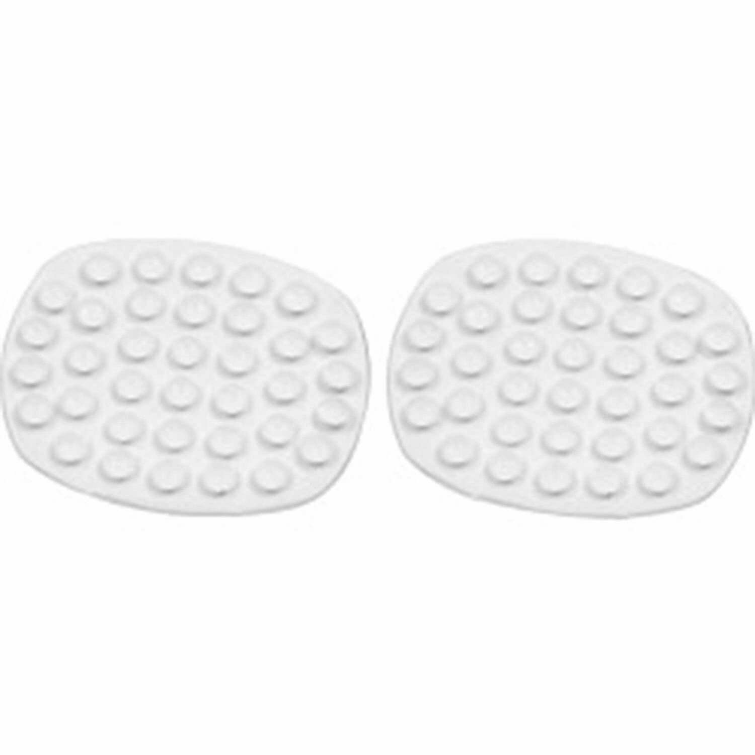 EliteKoopers 2Pcs White Soap Holder Rubber Suction Grip For Bathroom Anti Slip Sucker Shower
