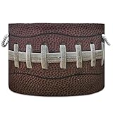 DOMIKING American Football Large Basket for Toys Storage Bin Box Kids Laundry Hamper for Nursery Clothes, Toys, Books, Home Decor