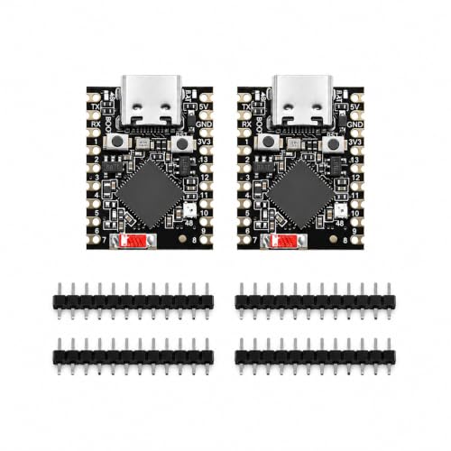 diymore 2 Stück ESP32-S3 Mini Entwicklungsboard, ESP32 Mini Board mit Dual-Core LX7 240MHz Prozessor, WiFi Bluetooth 5.0 BLE IoT Board, 4MB Flash PSRAM, GPIO PWM ADC für Arduino Smart Home Projekte