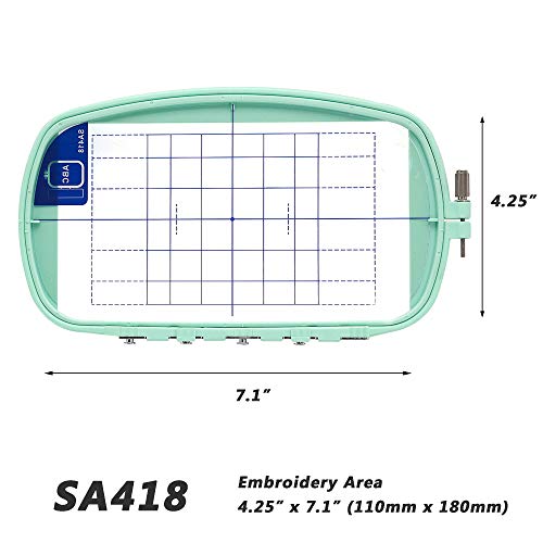 Image of Sew Tech SA418 Embroidery Hoop for Brother PE200 PE190D PE180 PE180D PE170D PE150 PE150V PE100 Baby Lock Accent EM1 EM2 etc. Sewing and Embroidery Machine Hoop