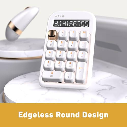 Numpad Blanc Azio IZO : pavé numérique mécanique Bluetooth pour Mac et PC - 2