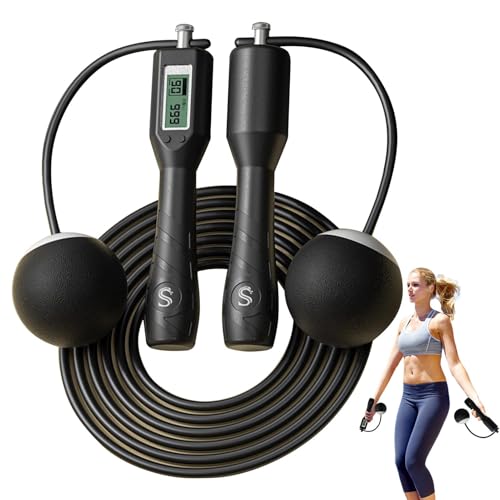 Cuerda de saltar de ejercicio ajustable para el entrenamiento cardiovascular en casa 5