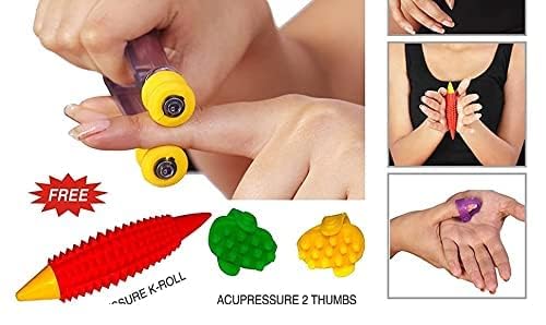 Image of acupressure Finger Care Massager Rings Power Balls-Power Thumbs-Reflexology Chart For Hand /Feet