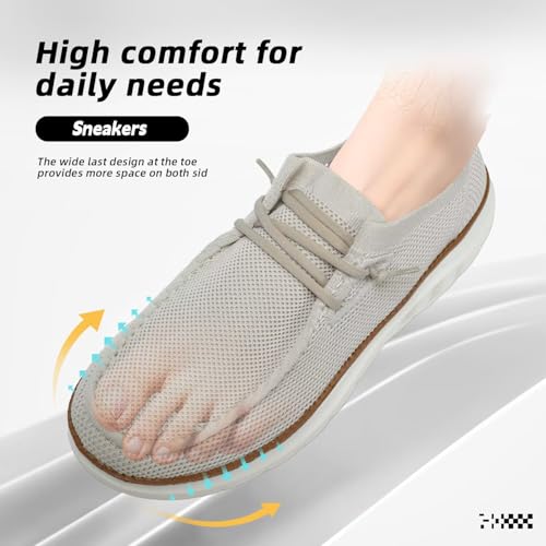 Image of Mens Boat Loafers Slip-on Casual Mesh Walking Shoes Business Oxfords Sneakers Work Lightweight Comfortable Soft Sole