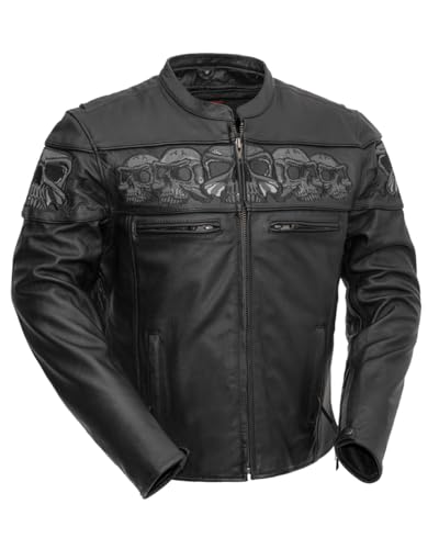 Amazon.com: First Mfg Co - Savage Skulls - Men's Motorcycle Biker