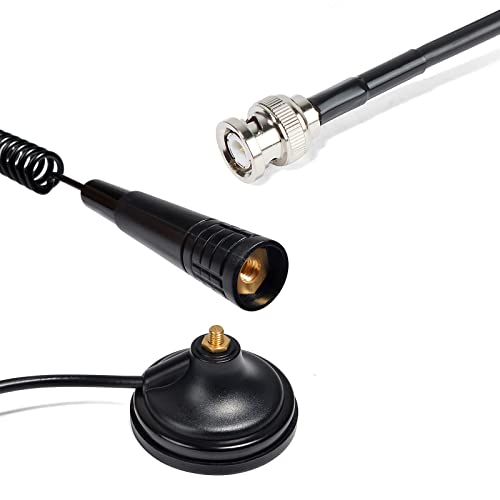 HYS 27MHz Magnetic Mount Aerial CB Antenna - Compatible with Cobra, Midland, Uniden, Maxon Portable & Mobile Radios, Scanners (BNC) - Image 4