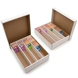 Trading Card Storage Box, 2-Pack, 3200 Count Monster Box, Woodhaven