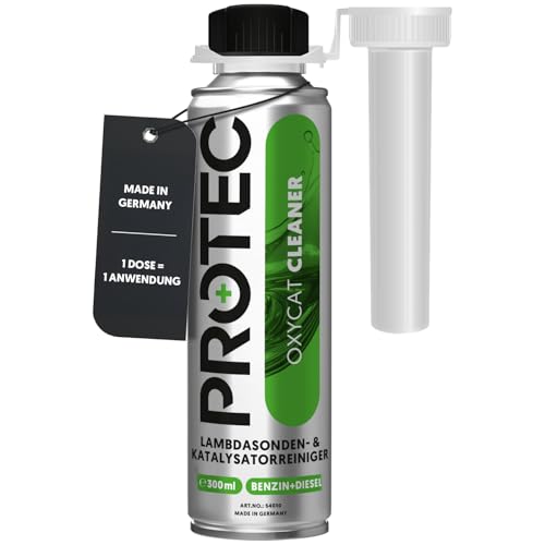 ProTec+ Katalysator Reiniger für Benzin & Diesel Fahrzeuge I Oxycat Cleaner 300 ml I Reinigt Lambdasonde, Katalysator, AGR & gesamtes Abgassystem I Benzin-Additiv, Diesel-Additiv I Hybrid-Additiv