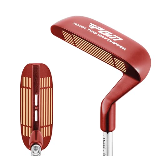 PGM Golf Club Two-Way Chipper 36° for Right and Left Handed, Dual-Sided Chipper Putter Short Game Improvement Wedge for Men and Women Red TUG071