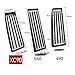 Car Accelerator Brake Pedal Footrest Pedal Plate Cover Fit For Volvo XC60 XC90 S90 V90 S60 V60 Xc40 2022-25(S60 v60 1pcs)