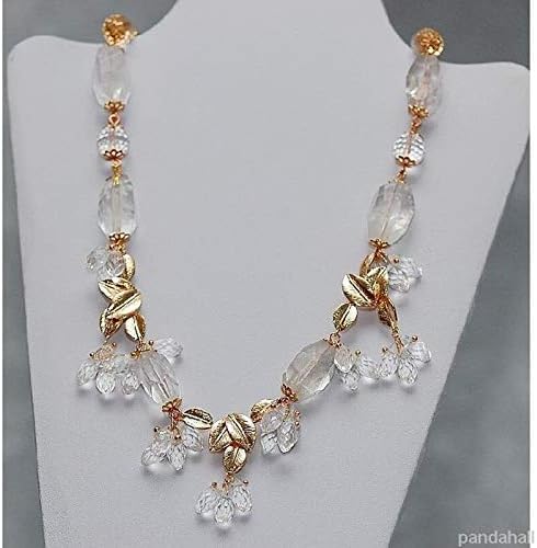 Miniatura 3 de Calvas 10 hebras de cuentas de vidrio filamentos ovalados facetados transparentes, alrededor de 0.236 in de largo, 0.157 in de grosor, agujero 0.039