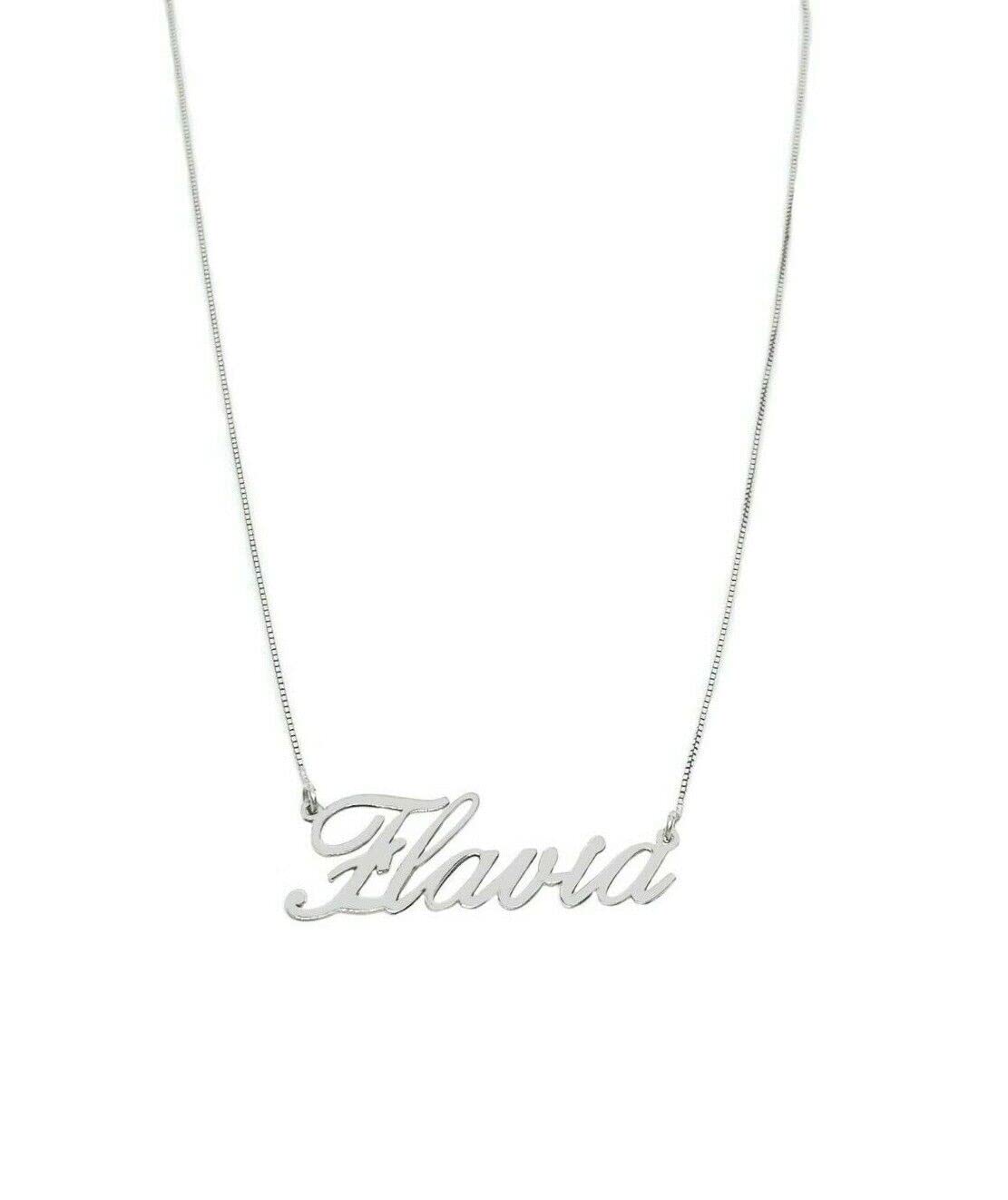 Collana con Nome Argento 925 Personalizzata Dorata Catena Veneziana Catenina Sottile Donna RagazzaMade in Italy