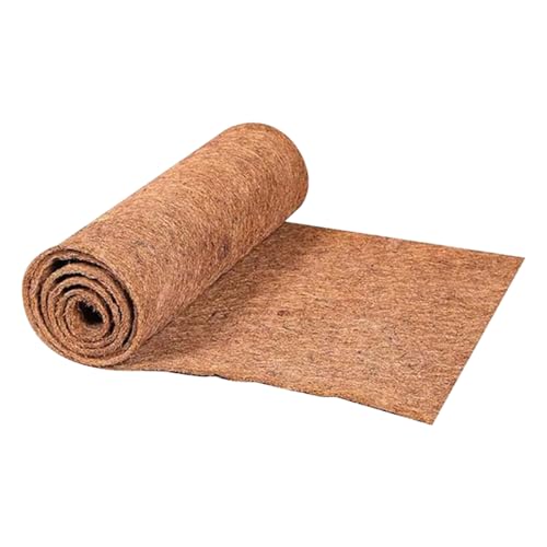 LKXHarleya Natural Coconut Fiber Reptile Carpet Mat 19.68 x 78.74 Inch Pet Terrarium Coco Liner Bedding Supplies for Turtle, Lizard, Snake, Gecko, Bearded Dragon