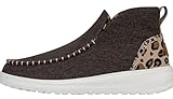 Hey Dude Denny Heavy Canvas Leopard Size 8 | Women's Boots | Women's Pull on Boots | Comfortable &amp; Light-Weight
