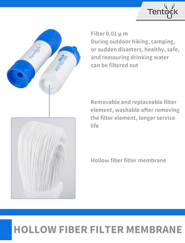 Paille filtrante pour activités de plein air et voyages Tentock