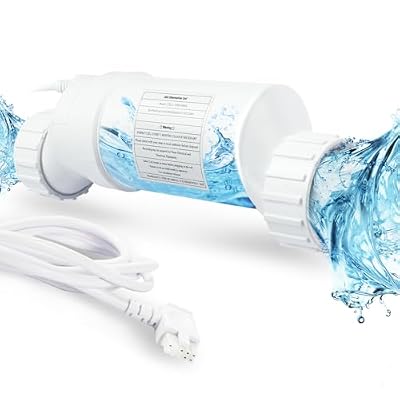 Fexhull Salt Water Pool Chlorinator System Fit for Hayward GLX-Cell-5 up to 20,000 Gallons Pool, T-CELL-5Swimming Pools, Provides Adequate Chlorine Gas and Correct Reading of Salt Levels