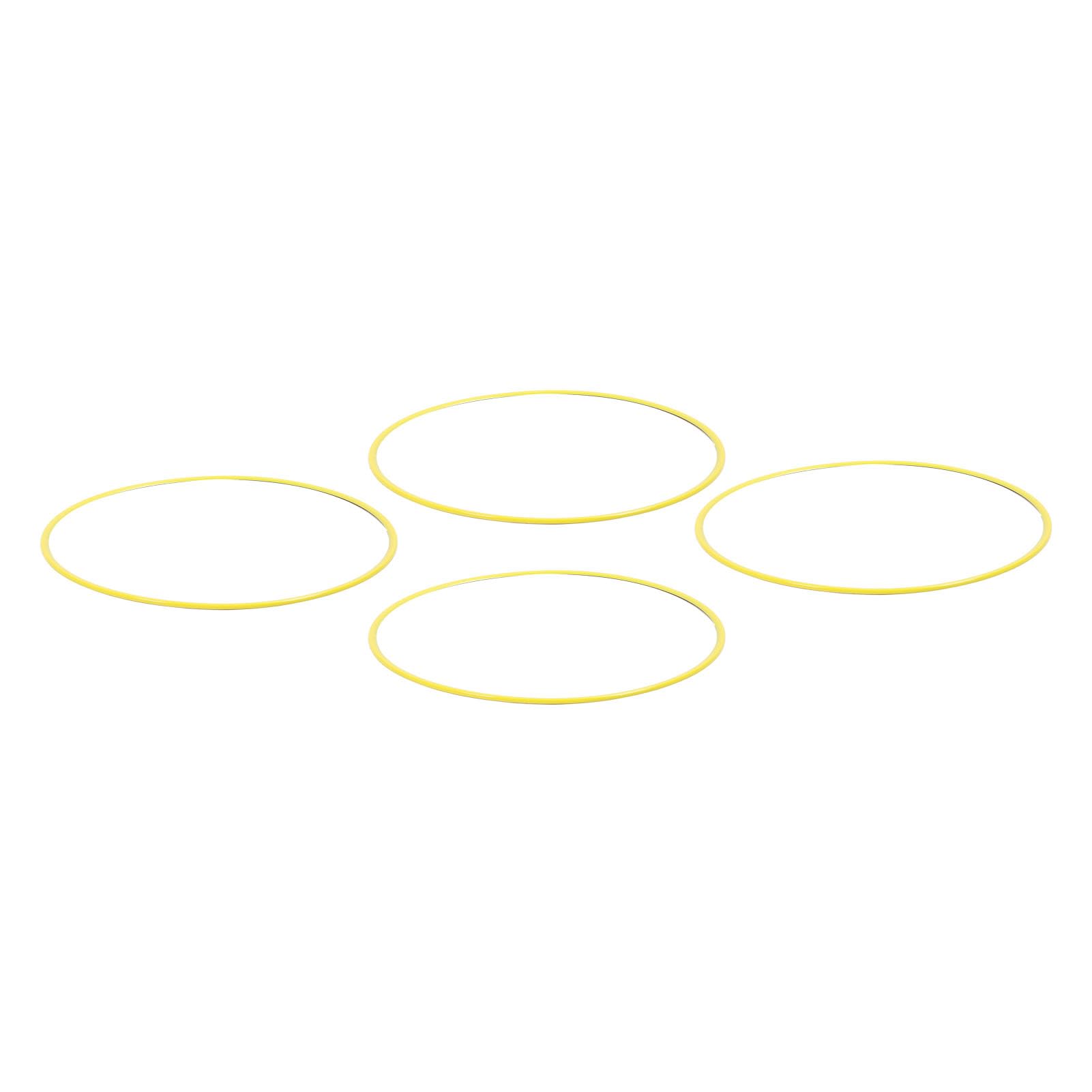 4PCS Wheel Rim Protector Scratch 20 Inch ABS Car Rim Guard Ring Exterior Decorative Accessories Yellow