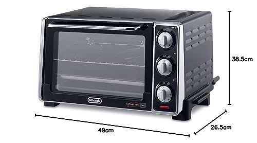 De'Longhi EO20792 Four électrique, 20 litres, 7 fonctions de cuisson, minuterie, 1300 W, noir – Image 4