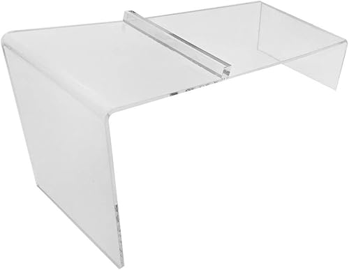 Miniatura 3 de Claro acrílico Lucite solo zapato soporte de exhibición conjunto de 4 PC con tacones inclinado Riser Holder 8 '' x 3 '' x 4 ''Q