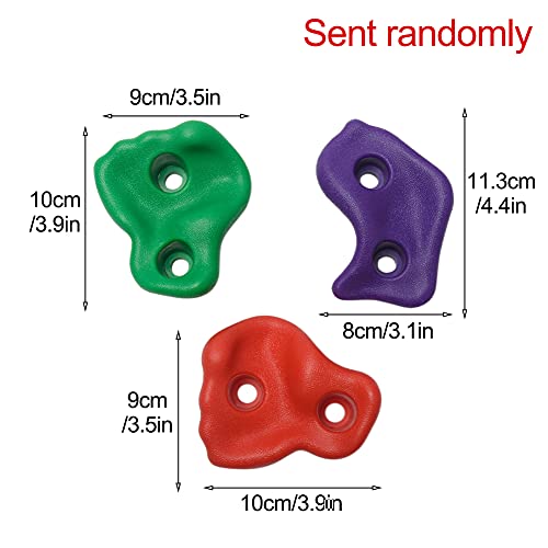 Saycker Conjunto de 10 peças para escalada em rocha, kit de escalada de parede interna e externa, co