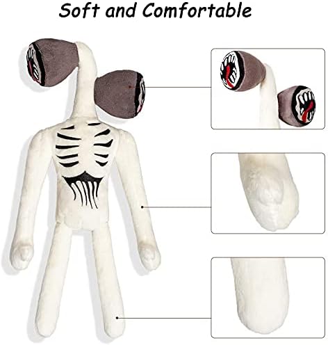 Monster Head Plush Toy, Gifts for Kids,Double Head Toy Monster Soft Stuffed Doll Toy SCP Scary Monster Plush Animal Soft Stuffed Plush Toy Dolls 17''