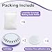 NewKe Puck Baking Soda Cartridge, 2 Puck Baking Soda Cartridge and 6 Lavender Scented Baking Soda Refills, Lavender Scent Baking Soda Diaper Pail Deodorizer for Munchkin Step Diaper Pail