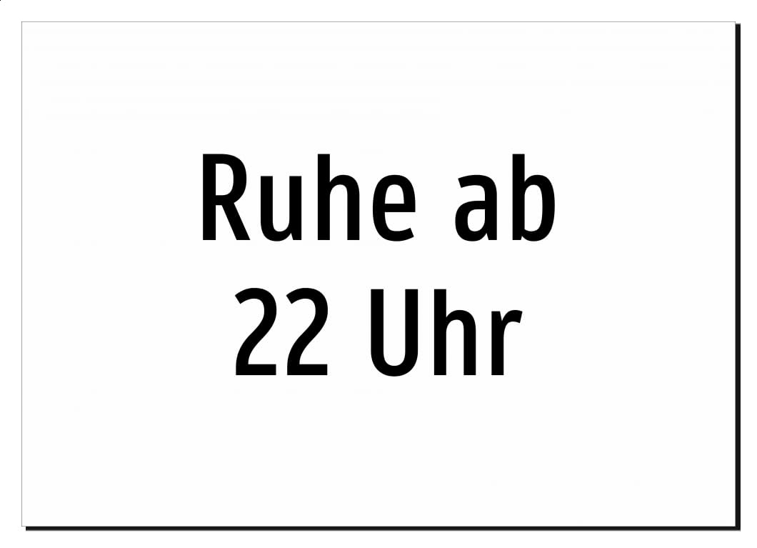 43462-DE-T-07 | Ruhe ab 22 Uhr