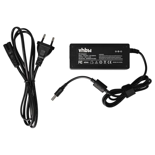 vhbw Fuente alimentación Compatible con Samsung Sens Pro 850, SF510, SN 6000, T10, V8095CX, VM6000, VM6300 Notebook, 60 W