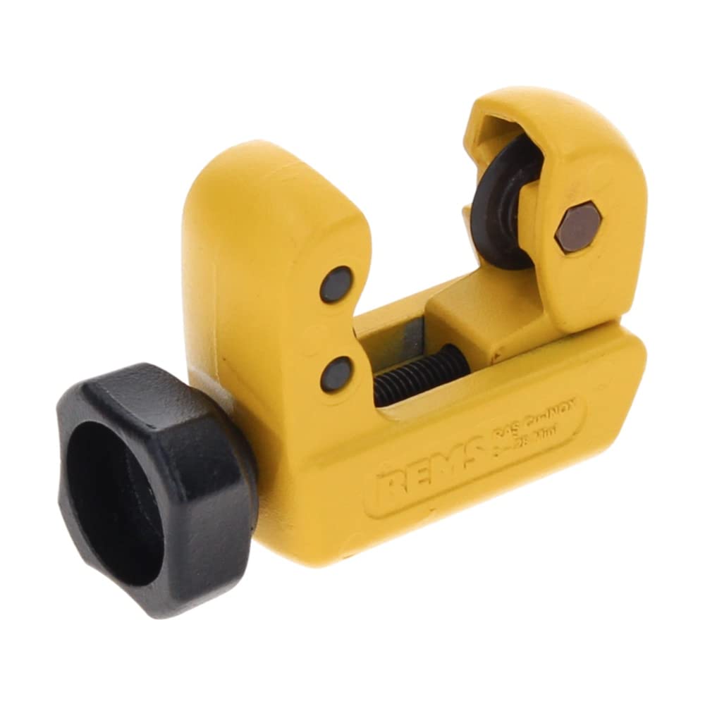 REMS Rohrabschneider RAS Cu-INOX 3-28 Mini (Installationswerkzeug zum Trennen von Rohre Durchmesser 3–28 mm, 1/8–1 1/8", Wanddicke s ≤ mm 4 | klein, handlich, stabile Konstruktion) 113240 R