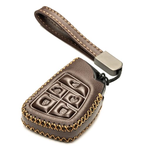 Étui en cuir véritable clé GMC Yukon, évitez les rayures du boîtier