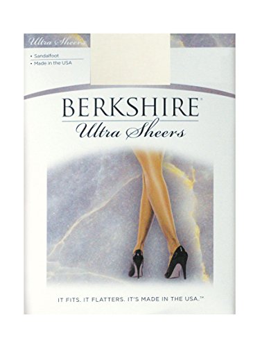Image of Berkshire 4408 Women's Ultra Sheer Non Control Top Pantyhose - 15 Denier Tights for Women's with Sandalfoot Toe