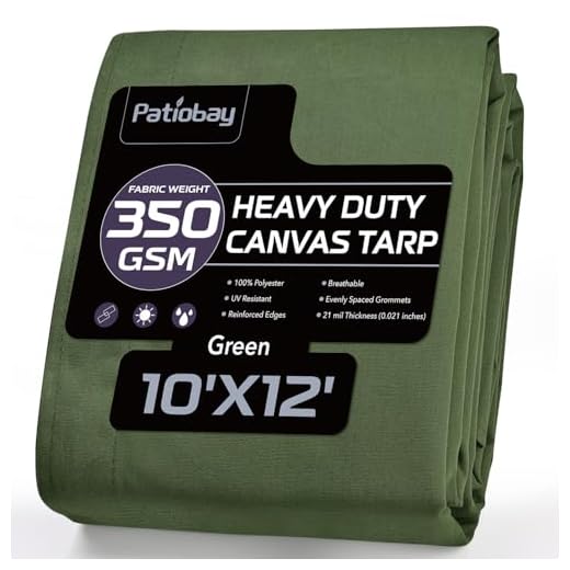 Patiobay Heavy Duty Canvas Tarp