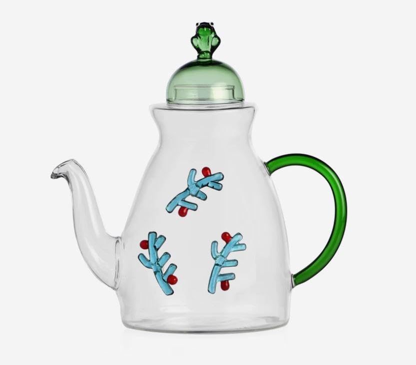 Teiera/Caffettiera bacche e rana woodland tales