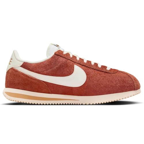 Image of Nike Cortez SE Suede Men's Shoes (HF3142-200, Dark Russet /Flax /Muslin /Sail) Size 12