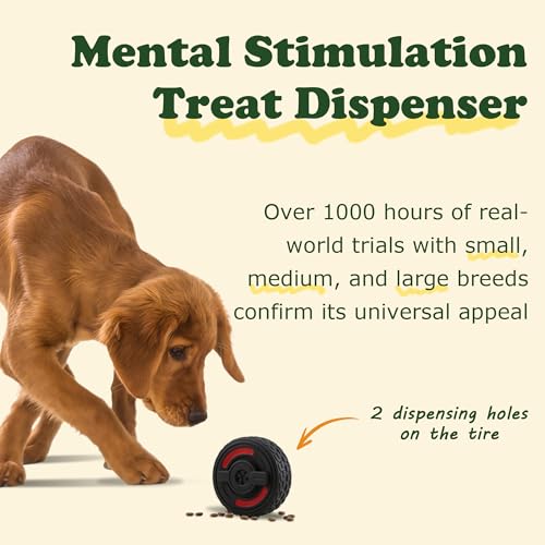 PETFROH 3-in-1 Hundespielzeug für Aggressive Kauer, Hundespielzeug aus Naturkautschuk, Leckerli Spender, Bully Stick Halter, Leckspielzeug mit Silikonform