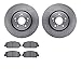 Dynamic Friction Company Front Brake Rotors with 5000 Advanced Brake Pads 6502-58145