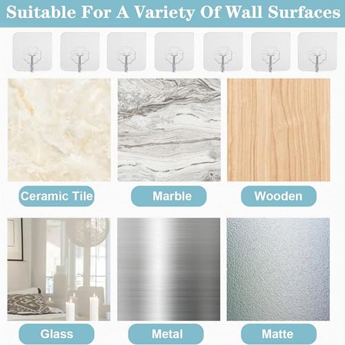 Image of Zulaxy Flower Adhesive Wall Hooks, 10 Pack Heavy Duty Hooks for Wall Hanging, Strong | Self-Adhesive Sticker Hooks for Walls | Waterproof Wall Hanger Hook for Hanging Coats, Keys, and Heavy Items