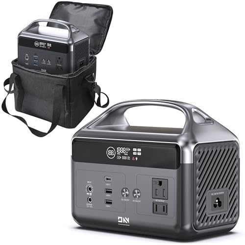 DaranEner Portable Power Station 60,000mAh with Storage Bag, 192Wh LiFePO4 Battery Backup, Solar...