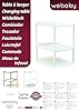 WEBABY - Cambiador madera con 1 estante Blanco #3