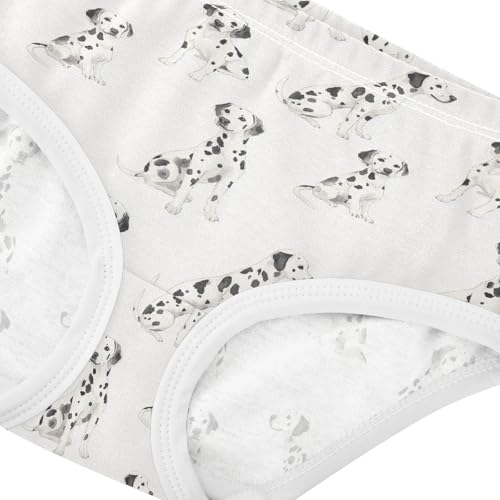 Girls Underwear Soft Cotton Dalmatian Dogs Kids Panties in Sizes 2/3t, 4t, 5t, 6 and 84