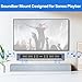 notiela Heavy-Duty Soundbar Wall Mount for Sonos Playbar Wall Mount Bracket for Space Saving - Durable Metal Mounting Bracket for Sonos Playbar Mount Under or Above TV Easy to Install