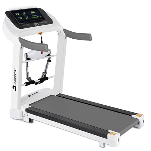 Durafit91™ Sprint Pro Multifunction 5 HP Peak BLDC Motorized | Hydraulic Foldable Treadmill | 25Level Auto Incline| 16 Km/Hr Max Speed| 140Kg User Wei