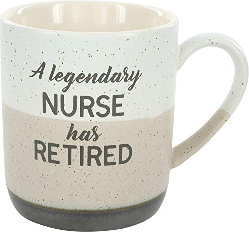 A Legendary Nurse Has Retired - 15oz Speckled Stoneware Coffee Cup Mug