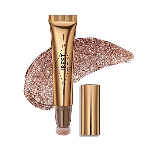 Maepeor Highlighter Beauty Wand Smooth Cream Liquid Face Illuminator Lightweight Blendable And Natural Shimmer Face Highlighter Bronzer Makeup With Cushion Applicator (5# Rose) #TOP5