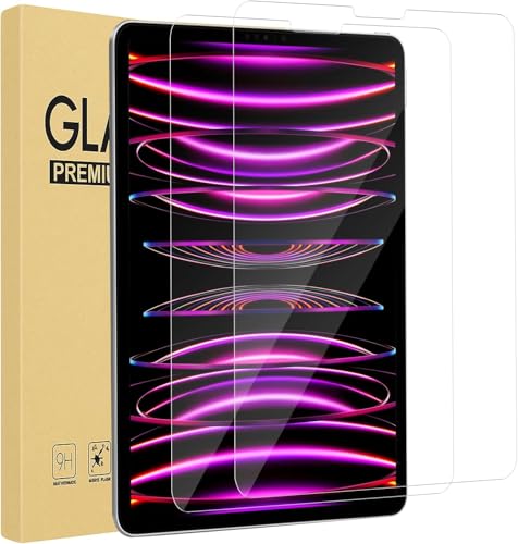 TXWLLIU 2 Stüick Schutzfolie für iPad Pro 12 9 Zoll Glas Folie Panzerfolie Klar Anti-Kratz Displayfolie Bläschenfrei 9H Härte