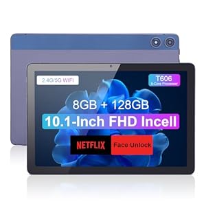 C idea 2024 Tabletas Android 12, Tableta para Juegos de 10,1 Pulgadas, 8 GB de RAM, 128 GB de ROM, Espera Prolongada de 6000 mAh, WiFi 5G/2,4 G, Tableta de Escritura para Adultos y Adolescentes